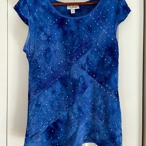 Dress Barn blue top size medium